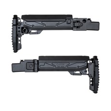 SAMOON沙漠龍 5KU 折疊式貼腮伸縮槍托 GHK AK V2 GBBR適用, 1套, 固定托