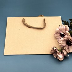 도매가)크라프트 가로 종이가방 L