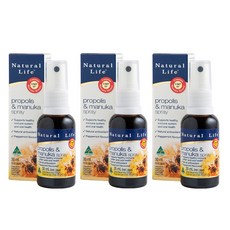 호주직송 네츄럴 라이프 프로폴리스 마누카꿀 스프레이, 30ml, 3개