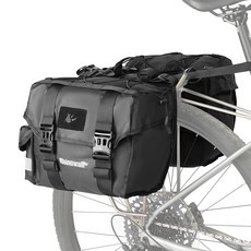 Rhinowall 後貨架自行車包 40L, 黑色, 1個