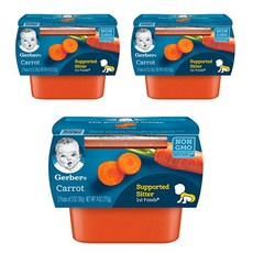 거버 어린이 액상 식품, 당근(Carrot), 113g, 3개