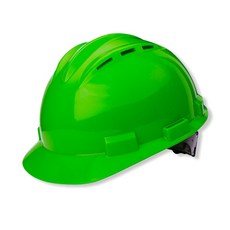 【Work house】美國製 透氣款 BULLARD S62 工程安全帽 - 工地安全防護, 綠色, 1個