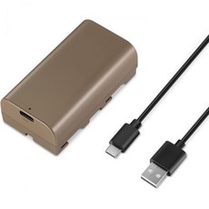 NEWER NP-F750 7000mAh 교체 배터리 5.4소니 NP-F550 F750 F950 F970용 USB 타입 C 포트케이블 충전식 카메라 캠코더 비디오 라이트 모니터, TNP-F550 3500mAh, 1개