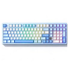 레오보그 Hi98C 프로 RGB 101 키 3모드 유무선 기계식 키보드, 푸른 구름 물, 바비축, 제조사축 푸른 구름 물, 바비축, 제조사축