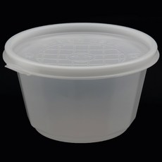 버디팩 160파이 PP 원형 미니 탕용기 대 900ml | 배달용 포장용기 국물용 반찬용 일회용 식품용기, 50세트