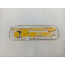 黃色小鴨兒童餐具組 附湯匙筷子, 1個