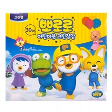 텐텐 크린랩 뽀로로 어린이 크린장갑 30매 위생장갑 비닐 1(개)단일상품, 단일, 1개