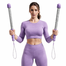 미카앤코 홈트 배틀로프 스프링 운동 기구, 퍼플