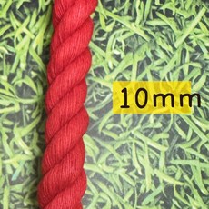 台孟牌 紅色粗棉繩 12mm 粗細可選, 1個, 紅色棉繩 10mm 約24碼