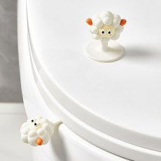 앙플러스 위생적인 다용도 변기 커버 뚜껑 손잡이, 화이트 양