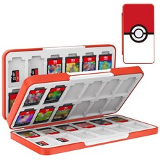 닌텐도 스위치 2/스위치 OLED/라이트용 TiMOVO 게임 카드 케이스 60개의 슬롯이 있는 컴팩트 및 휴대용 저장 홀더 카트리지 24개의 3DS 36개의 마이크로 SD 슬롯, 48 Slots, Murals