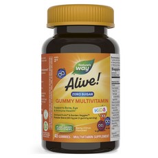 Nature's Way 然萃維 Alive! 兒童綜合維他命 莓果-柑橘口味軟糖, 1個, 40錠