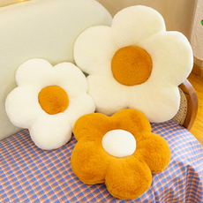 디앤제이 반려동물 방석 강아지 대형 꽃모양 쿠션 인테리어 펫소파 부드러운, 브라운