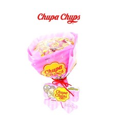 츄파춥스 꽃다발 부케 막대사탕 롤리팝 플라워사탕 졸업식 화이트데이, 3개, 209g