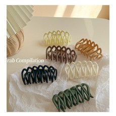 法式慵懶氣質波浪鯊魚夾 (一組3色)