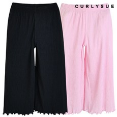 컬리수 이지핏 플리츠 와이드 팬츠