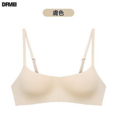 DFMEI 薄杯一片式無痕內衣 小胸聚攏上託防下垂收副乳無鋼圈舒適文胸