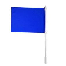 수기 깃발 30x40cm 알미늄대, 파랑, 1개