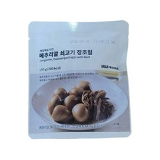 MUJI 매일매일 반찬 메추리알 쇠고기 장조림, 2개