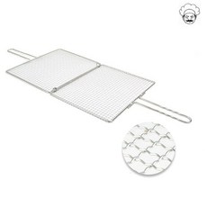스텐 사각 겹석쇠 생선구이그릴(대) sav+5626pu