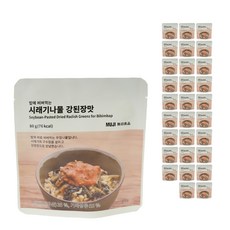무인양품 MUJI 밥에 비벼먹는 시래기나물 강된장맛, 30개, 80g