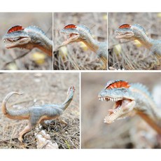 볏 두개 육식공룡 미니 피규어 완구 공룡장난감, 1개