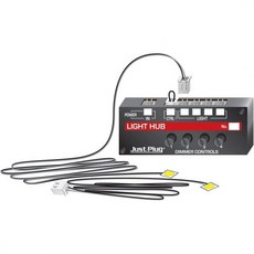 우드랜드 시닉스 저스트 플러그 조명 및 허브 세트디머 컨트롤 포함 따뜻한 흰색 스틱온 LED 조명24 케이블 포함2개, 1개