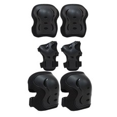 스피드스타 스피드스타 보호대 손목 2p + 팔꿈치 2p + 무릎 2p, Black, 1세트