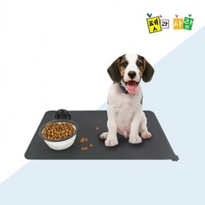 애견 식기매트 실리콘 논슬립 강아지 고양이, 핑크, 1개