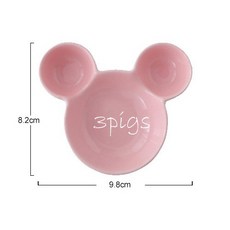 三隻小豬寵物用品 陶瓷倉鼠造型小食盆, 1個, 隨機出色