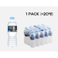 (콩펫워터)반려동물 음용수 500mL X 20병 강아지 물 고양이 물 펫 워터 강아지 생수, 20개, 10L, 물