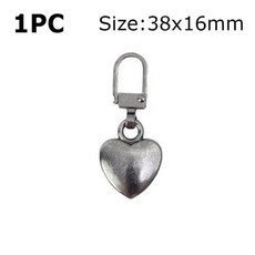 탈착식 지퍼 풀러 범용 교체 금속 지퍼 헤드 수리 키트 수하물 지갑 핸드백 의류 지퍼 슬라이더, 16 C-Gun color-1PC