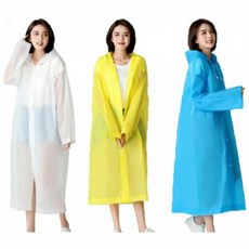 EVA 재질 남녀공용 우비 우의 비옷 레인코트, 1개, 상세페이지 참조