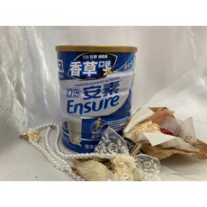 亞培安素 優能基 香草口味 少甜 穀物口味 800g 罐裝 沖泡配方 粉狀, 1個