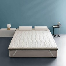 흙침대용 수면 매트리스 매트 싱글 두께 패드 토퍼 메모리폼 100x200cm, 1cm, 화이트 슬래시 약 9cm 100x200cm