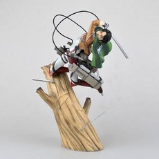 포유곳간 진격의거인 굿즈 조사병단 리바이 피규어 미카사 에렌 29cm, 1개