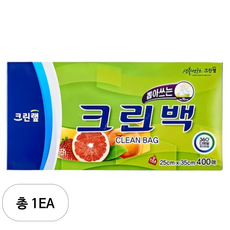 크린랩 크린백 25cm x 35cm, 중(M), 400개입, 1개