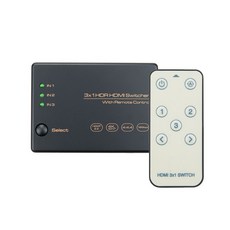 컴스마트 HDMI 2.0 4K 60Hz IR HDR HDCP 2.2 선택기 + 리모컨 세트, 1세트, AS902