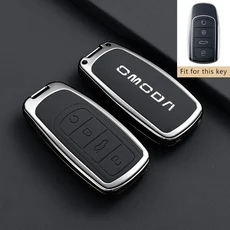 체리 오모다 9 C5 5 Phev 프리미엄 2025 2026용 아연 합금 키 폽 키체인 리모컨 케이스 커버 홀더 하우징, 06 Style 6-Black-1PC, 01 Key Cover for Omoda