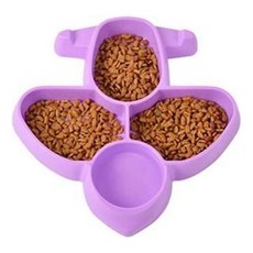 퍼플 급체방지식기 비행기 밥그릇 고양이식기 24480PC 1(pc), 1개