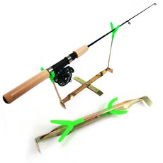 미니 낚시대 거치대 빙어릴 얼음 송어 산천어 소형 견지 찌 낚시 빙어 아이스 로드 받침틀