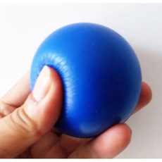 스트레스볼 큐브 감각 모찌 공 손바닥 말랑이, H. 직경 6.3cm 네이비, 1개