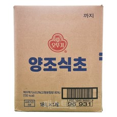 오뚜기 양조식초(BIB), 18L, 4개