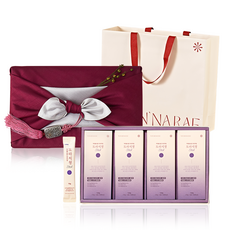 [쇼핑백+보자기포장] 조은나래 국산 도라지청 스틱 진한빨강 보자기포장 설날선물세트, 15g, 1세트, 40개입