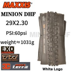 26 2.6 DH 2.8 DOWNHILL DHF MINION (M301RU) 26x 자전거 자전거 타이어 MTB 29 튜브리스 2.5 MAXXIS 27.5x, 16)29x2.3 3CT  TR, 1개