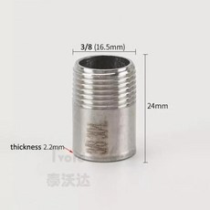 단일 수나사 파이프 피팅 물 가스 연결 어댑터 조인트, K. Single Male 3l8 DN10, 1. 1 PCS