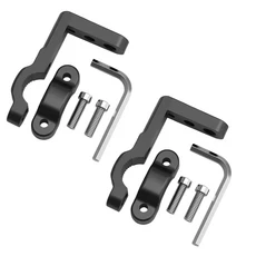 1/2개 자동차 및 오토바이 헤드라이트 클립 브래킷 키트 트럭 자동차 ATV 오토바이 LED 작업등 폴 설치, 01 2pc Black