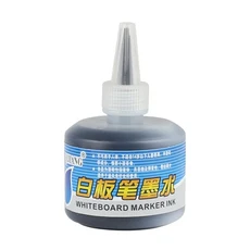 화이트보드 마커 리필 1병 잉크 3색 50ml, 검정색, 1개, 검정색