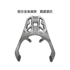 機車後貨架組合：高品質外送包裹架，堅固耐用，簡易安裝，適用多種車型, 鋁架 / 金屬銀灰, 光陽 RTS R 165 135 125