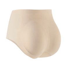 3D蜜桃臀乳膠臀墊提臀褲, 膚色,XL(建議135-160斤)